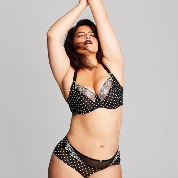 Paramour Sweet Revenge Full Bust Bra In Polka Dot NWT - Picture 4 of 9